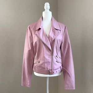 TALL NWT New Look Faux Leather Moto Jacket